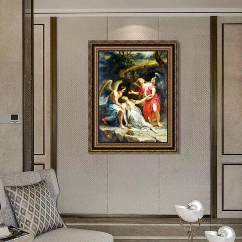 INVIN ART Framed Canvas Art Giclee Print Series#023 by Peter Paul Rubens Wall Art Living Room Home Office Decorations