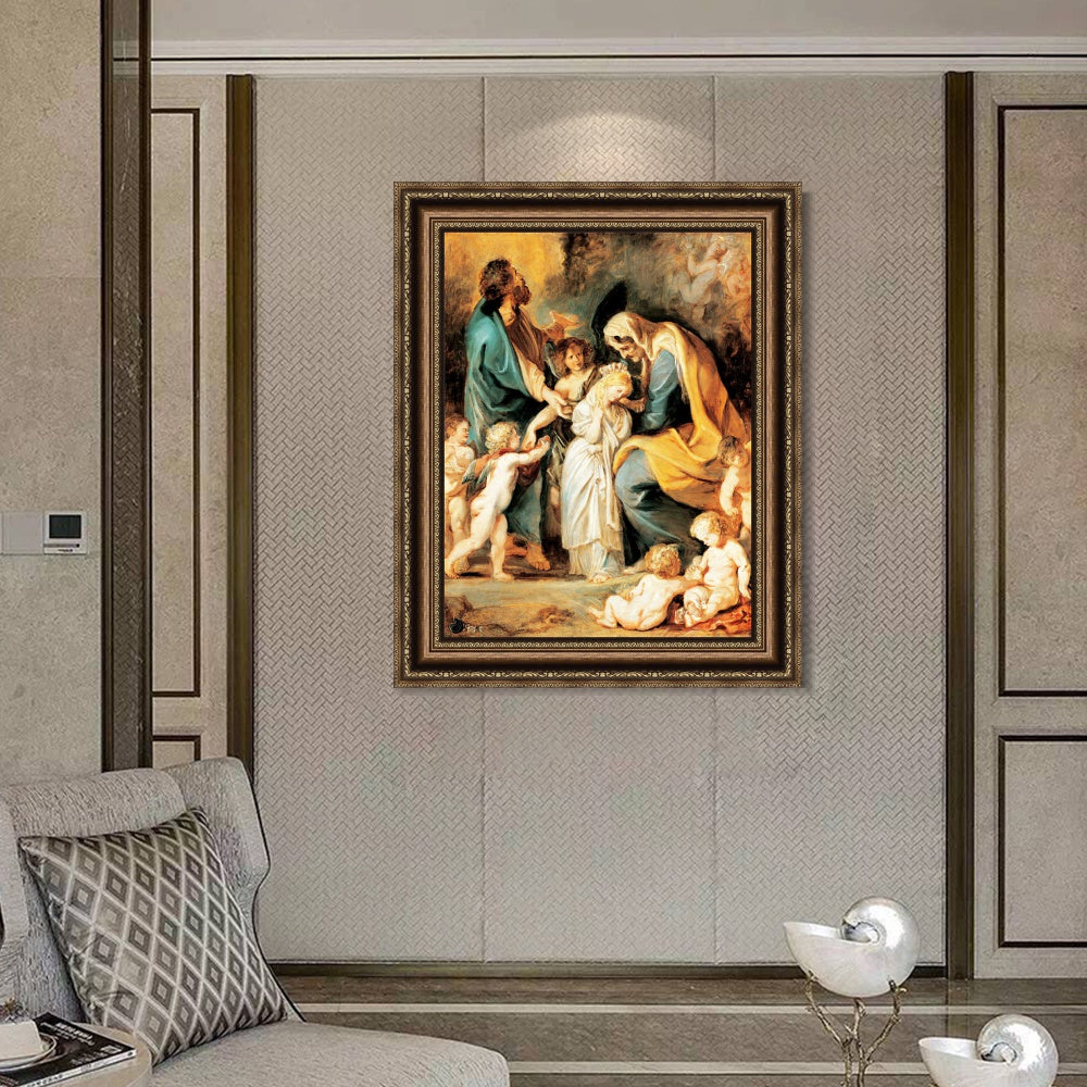 INVIN ART Framed Canvas Art Giclee Print Series#025 by Peter Paul Rubens Wall Art