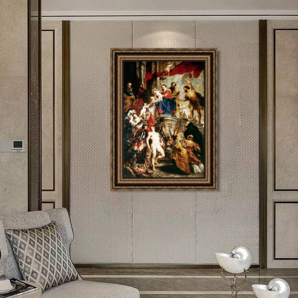INVIN ART Framed Canvas Art Giclee Print Series#026 by Peter Paul Rubens Wall Art
