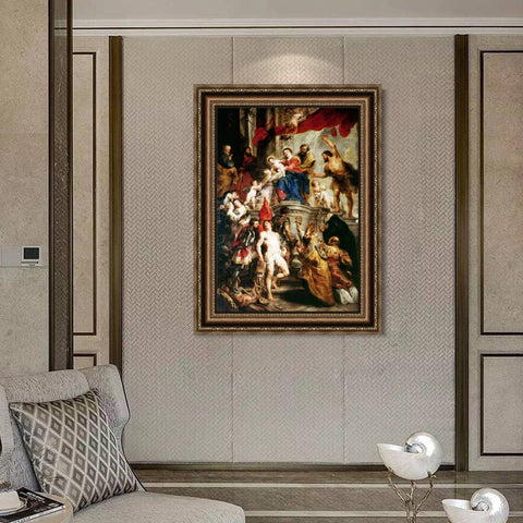 INVIN ART Framed Canvas Art Giclee Print Series#026 by Peter Paul Rubens Wall Art Living Room Home Office Decorations