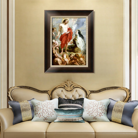 INVIN ART Framed Canvas Art Giclee Print Series#027 by Peter Paul Rubens Wall Art Living Room Home Office Decorations