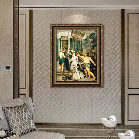 INVIN ART Framed Canvas Art Giclee Print Series#029 by Peter Paul Rubens Wall Art Living Room Home Office Decorations