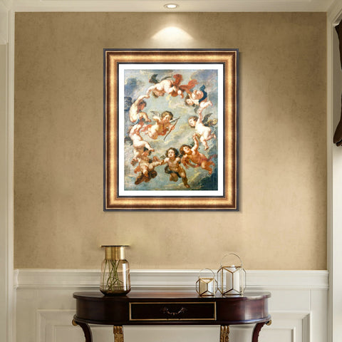 INVIN ART Framed Canvas Art Giclee Print Series#030 by Peter Paul Rubens Wall Art Living Room Home Office Decorations