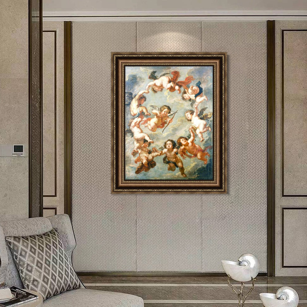 INVIN ART Framed Canvas Art Giclee Print Series#030 by Peter Paul Rubens Wall Art