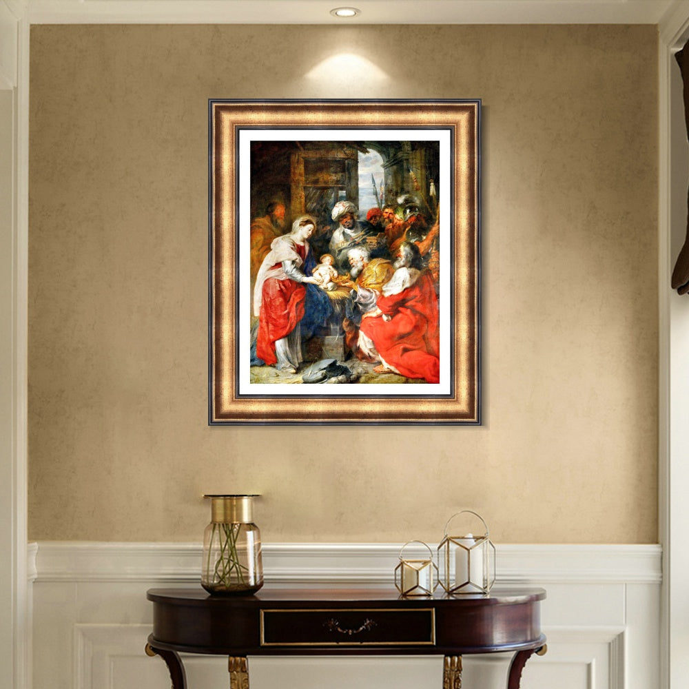 INVIN ART Framed Canvas Art Giclee Print Series#031 by Peter Paul Rubens Wall Art
