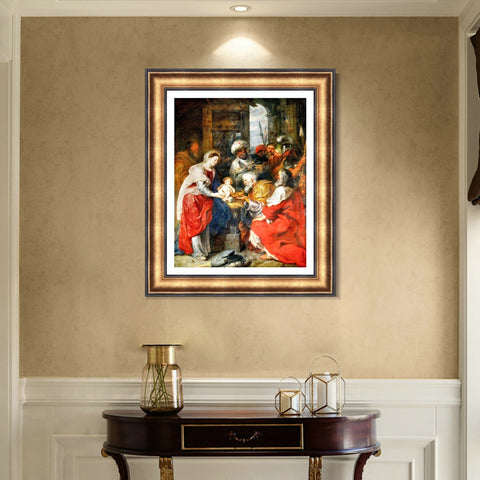 INVIN ART Framed Canvas Art Giclee Print Series#031 by Peter Paul Rubens Wall Art Living Room Home Office Decorations