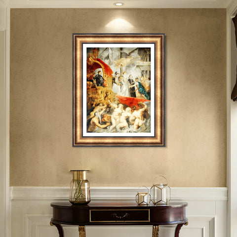 INVIN ART Framed Canvas Art Giclee Print Series#032 by Peter Paul Rubens Wall Art Living Room Home Office Decorations