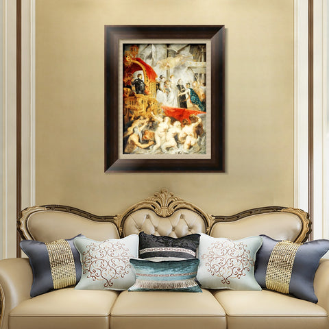 INVIN ART Framed Canvas Art Giclee Print Series#032 by Peter Paul Rubens Wall Art Living Room Home Office Decorations