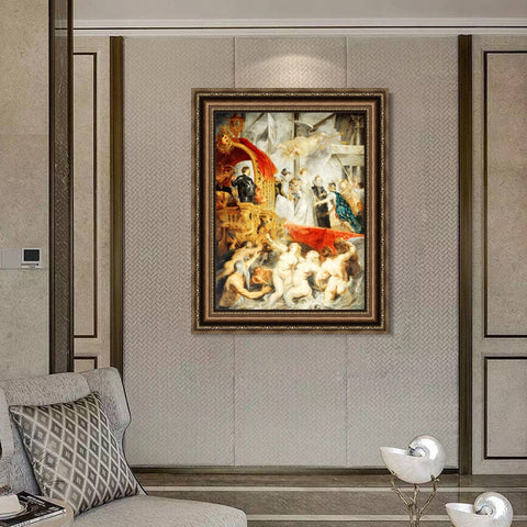 INVIN ART Framed Canvas Art Giclee Print Series#032 by Peter Paul Rubens Wall Art Living Room Home Office Decorations