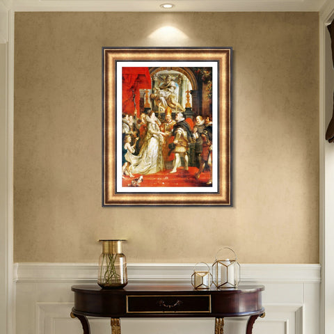 INVIN ART Framed Canvas Art Giclee Print Series#033 by Peter Paul Rubens Wall Art Living Room Home Office Decorations