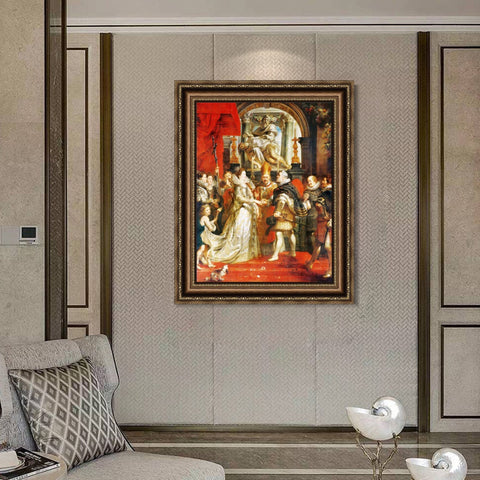 INVIN ART Framed Canvas Art Giclee Print Series#033 by Peter Paul Rubens Wall Art Living Room Home Office Decorations