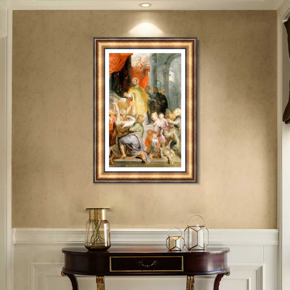 INVIN ART Framed Canvas Art Giclee Print Series#034 by Peter Paul Rubens Wall Art