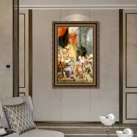 INVIN ART Framed Canvas Art Giclee Print Series#034 by Peter Paul Rubens Wall Art Living Room Home Office Decorations
