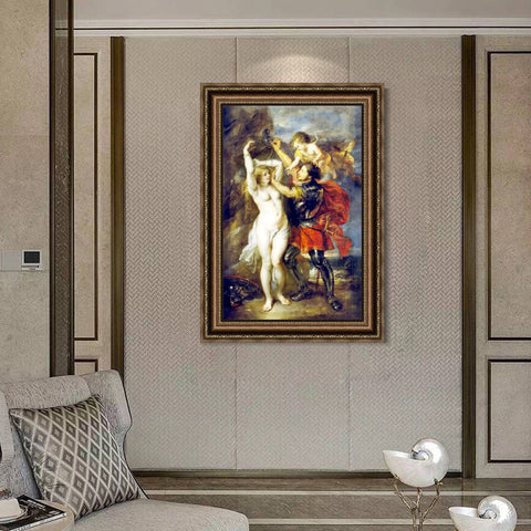 INVIN ART Framed Canvas Art Giclee Print Series#036 by Peter Paul Rubens Wall Art Living Room Home Office Decorations