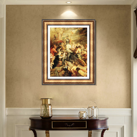 INVIN ART Framed Canvas Art Giclee Print Series#038 by Peter Paul Rubens Wall Art Living Room Home Office Decorations