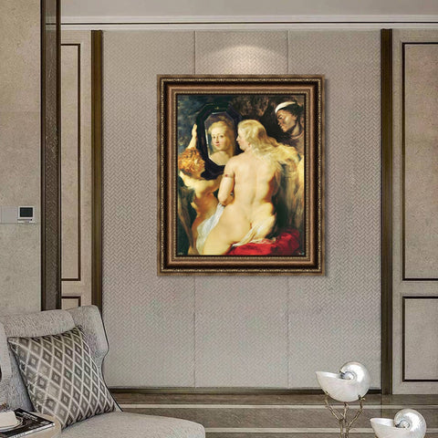 INVIN ART Framed Canvas Art Giclee Print Series#039 by Peter Paul Rubens Wall Art Living Room Home Office Decorations