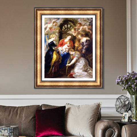 INVIN ART Framed Canvas Art Giclee Print Series#042 by Peter Paul Rubens Wall Art Living Room Home Office Decorations