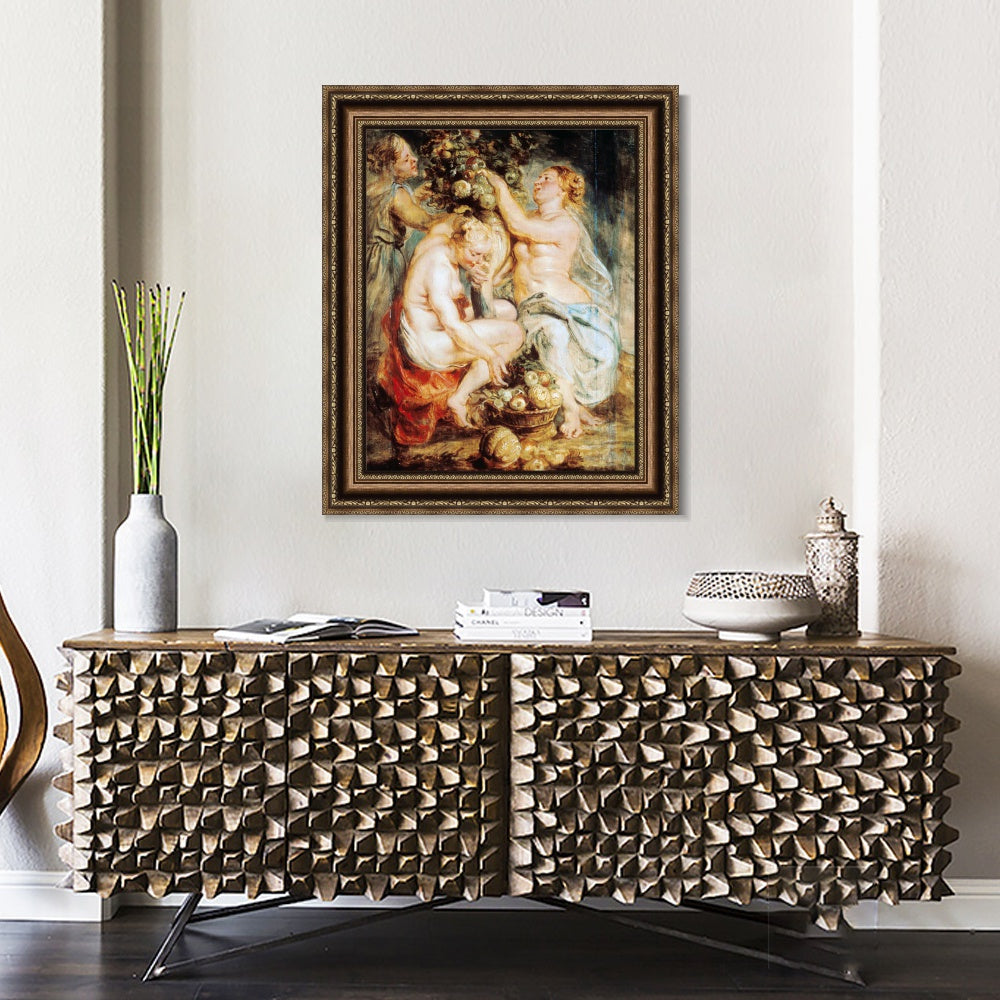 INVIN ART Framed Canvas Art Giclee Print Series#043 by Peter Paul Rubens Wall Art