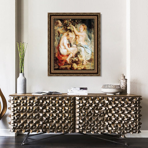 INVIN ART Framed Canvas Art Giclee Print Series#043 by Peter Paul Rubens Wall Art Living Room Home Office Decorations