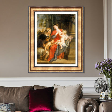 INVIN ART Framed Canvas Art Giclee Print Series#044 by Peter Paul Rubens Wall Art Living Room Home Office Decorations
