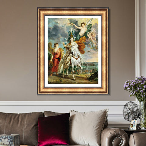 INVIN ART Framed Canvas Art Giclee Print Series#046 by Peter Paul Rubens Wall Art Living Room Home Office Decorations