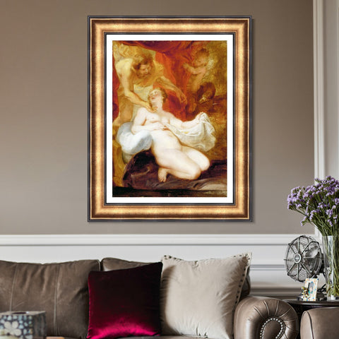 INVIN ART Framed Canvas Art Giclee Print Series#047 by Peter Paul Rubens Wall Art Living Room Home Office Decorations