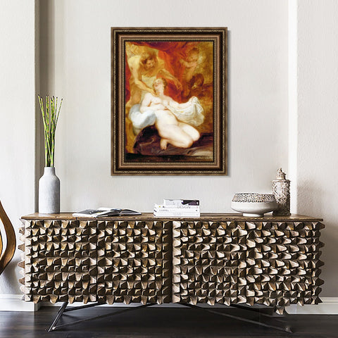 INVIN ART Framed Canvas Art Giclee Print Series#047 by Peter Paul Rubens Wall Art Living Room Home Office Decorations
