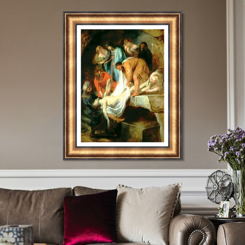 INVIN ART Framed Canvas Art Giclee Print Series#051 by Peter Paul Rubens Wall Art Living Room Home Office Decorations