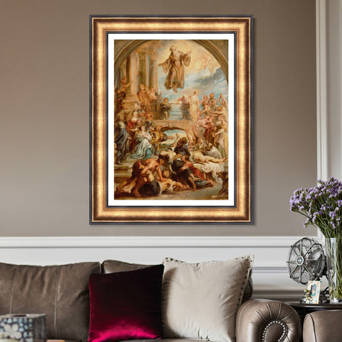 INVIN ART Framed Canvas Art Giclee Print Series#054 by Peter Paul Rubens Wall Art Living Room Home Office Decorations