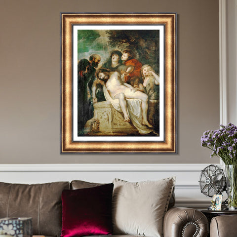 INVIN ART Framed Canvas Art Giclee Print Series#055 by Peter Paul Rubens Wall Art Living Room Home Office Decorations