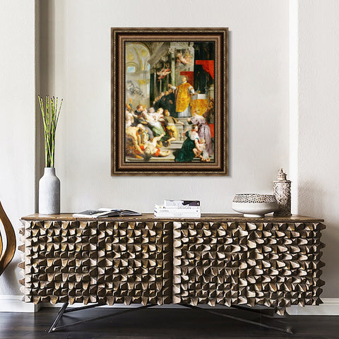 INVIN ART Framed Canvas Art Giclee Print Series#058 by Peter Paul Rubens Wall Art Living Room Home Office Decorations