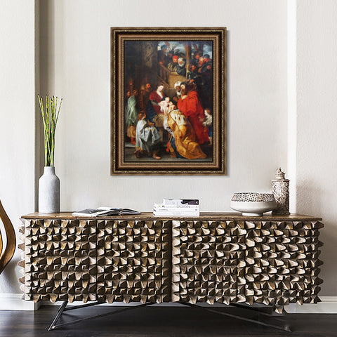 INVIN ART Framed Canvas Art Giclee Print Series#060 by Peter Paul Rubens Wall Art Living Room Home Office Decorations