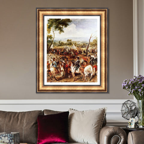 INVIN ART Framed Canvas Art Giclee Print Series#061 by Peter Paul Rubens Wall Art Living Room Home Office Decorations
