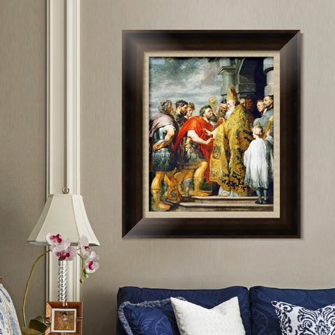 INVIN ART Framed Canvas Art Giclee Print Series#062 by Peter Paul Rubens Wall Art Living Room Home Office Decorations