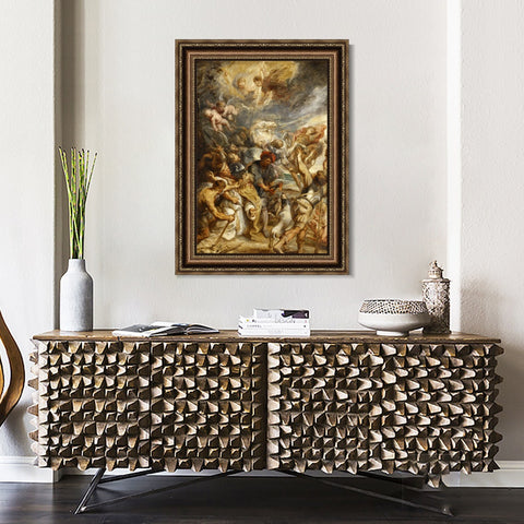 INVIN ART Framed Canvas Art Giclee Print Series#063 by Peter Paul Rubens Wall Art Living Room Home Office Decorations