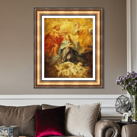 INVIN ART Framed Canvas Art Giclee Print Series#064 by Peter Paul Rubens Wall Art Living Room Home Office Decorations