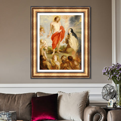 INVIN ART Framed Canvas Art Giclee Print Series#066 by Peter Paul Rubens Wall Art Living Room Home Office Decorations