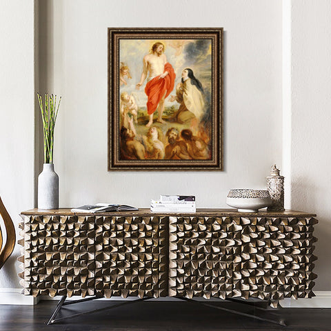 INVIN ART Framed Canvas Art Giclee Print Series#066 by Peter Paul Rubens Wall Art Living Room Home Office Decorations