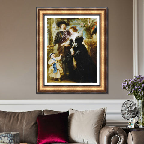 INVIN ART Framed Canvas Art Giclee Print Series#068 by Peter Paul Rubens Wall Art Living Room Home Office Decorations