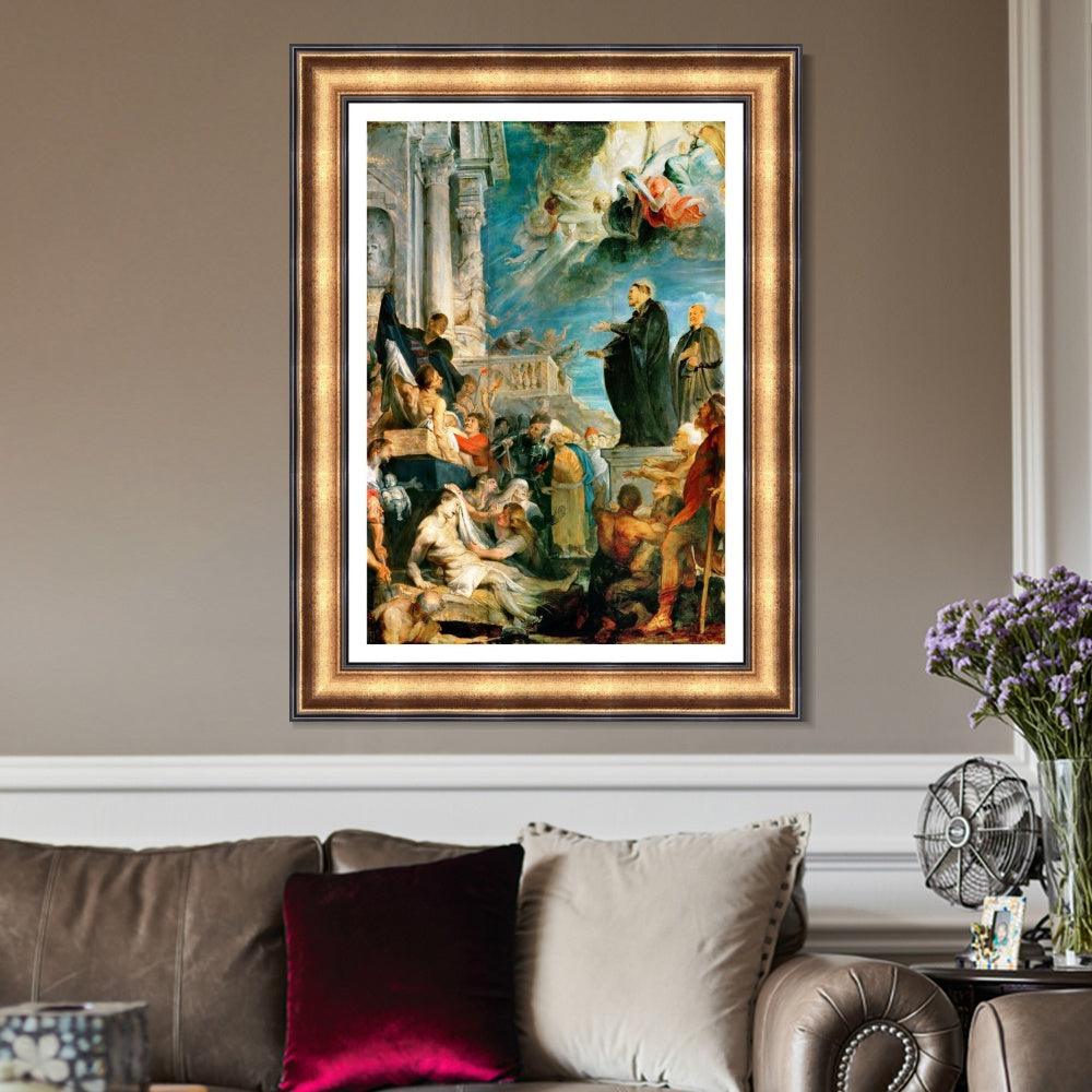 INVIN ART Framed Canvas Art Giclee Print Series#071 by Peter Paul Rubens Wall Art