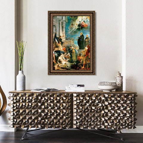 INVIN ART Framed Canvas Art Giclee Print Series#071 by Peter Paul Rubens Wall Art Living Room Home Office Decorations