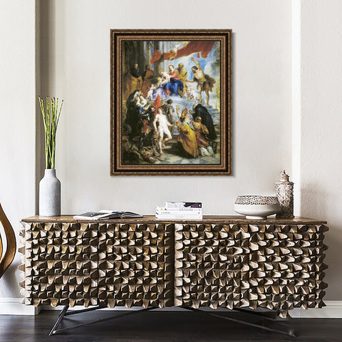 INVIN ART Framed Canvas Art Giclee Print Series#077 by Peter Paul Rubens Wall Art Living Room Home Office Decorations