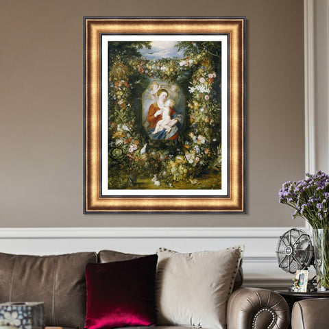 INVIN ART Framed Canvas Art Giclee Print Series#078 by Peter Paul Rubens Wall Art Living Room Home Office Decorations