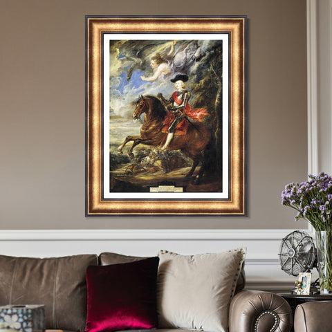 INVIN ART Framed Canvas Art Giclee Print Series#081 by Peter Paul Rubens Wall Art Living Room Home Office Decorations