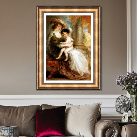 INVIN ART Framed Canvas Art Giclee Print Series#082 by Peter Paul Rubens Wall Art Living Room Home Office Decorations