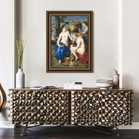 INVIN ART Framed Canvas Art Giclee Print Series#084 by Peter Paul Rubens Wall Art Living Room Home Office Decorations