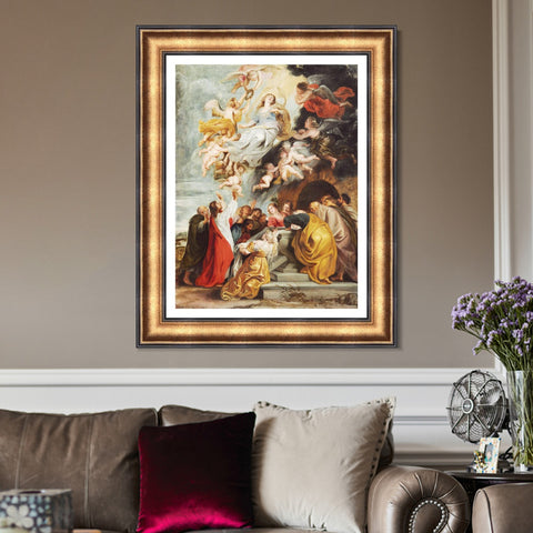 INVIN ART Framed Canvas Art Giclee Print Series#085 by Peter Paul Rubens Wall Art Living Room Home Office Decorations