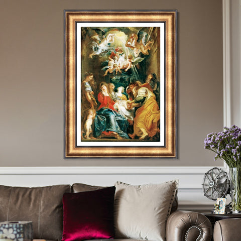 INVIN ART Framed Canvas Art Giclee Print Series#090 by Peter Paul Rubens Wall Art Living Room Home Office Decorations