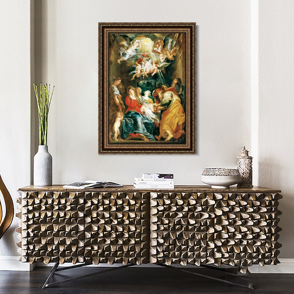 INVIN ART Framed Canvas Art Giclee Print Series#090 by Peter Paul Rubens Wall Art