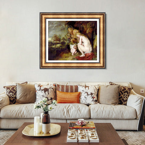 INVIN ART Framed Canvas Art Giclee Print Series#095 by Peter Paul Rubens Wall Art Living Room Home Office Decorations